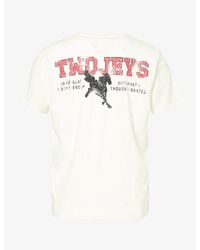 Twojeys - Sterling Graphic-Print Cotton-Jersey T-Shirt - Lyst