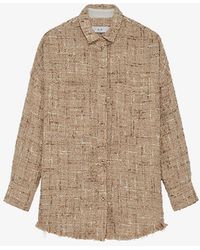 IRO - Timera Patch-pocket Tweed Overshirt - Lyst
