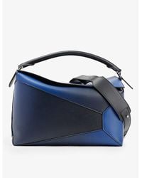 Loewe - Vy Blue Puzzle Edge Large Leather Cross-body Bag - Lyst