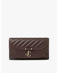 Jimmy Choo - Curve Quilted Leather Wallet-On-Chain - Lyst