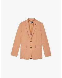 The Kooples - Notch-Lapel Regular-Fit Lyocell, Linen And Cotton Blazer - Lyst