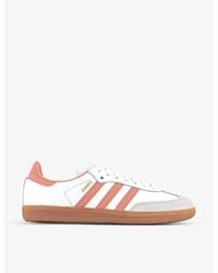 adidas - Samba Og Logo-Print Leather Low-Top Trainers - Lyst
