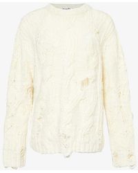 Acne Studios - Kolda Cable-knit Relaxed-fit Wool Jumper - Lyst