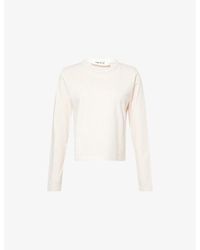 Skall Studio - Loui Long-Sleeve Cotton-Jersey Top - Lyst