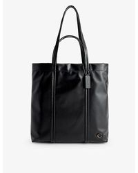 COACH - Hall Leather Tote Bag - Lyst