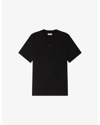 Sandro - Short-Sleeved Cotton-Jersey T-Shirt - Lyst