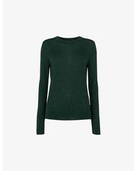 Whistles - Annie Crew-Neck Sparkle-Knit Jumper - Lyst