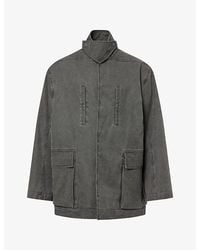 Rick Owens - Collared Cotton Mac Jacket - Lyst