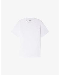 Sandro - Short-Sleeved Cotton-Jersey T-Shirt - Lyst