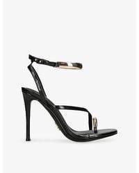 Steve Madden - Tia Faux-Leather Heeled Sandals - Lyst