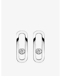 Messika - Move Uno 18Ct And 0.16Ct Diamond Earrings - Lyst