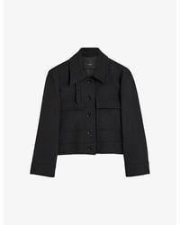 JOSEPH - Mistral Flap-Pocket Viscose And Wool-Blend Jacket - Lyst