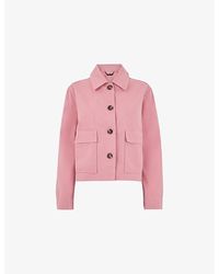 Whistles - Marie Patch-Pocket Cotton Jacket - Lyst