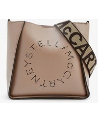 Stella McCartney - Circle Logo Faux-leather Cross-body Tote Bag - Lyst