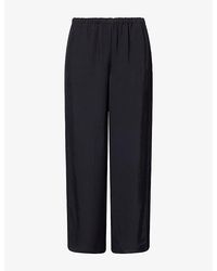 Theory - The Slit Wide-Leg Woven Trousers - Lyst