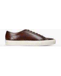 Loake - Sprint Contrast-stich Leather Low-top Trainers - Lyst