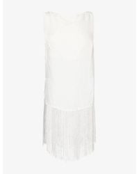 Dissh - Fiora Fringed Woven Top - Lyst