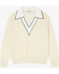 Sandro - V-neck Relaxed-fit Wool And Cashmere Jumper - Lyst