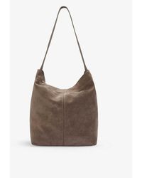 The White Company Slouchy Suede Boho Bag - Brown