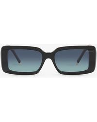 Tiffany & Co. - Tf4197 Rectangle-frame Acetate Sunglasses - Lyst