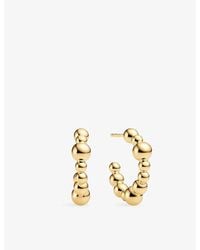 Sif Jakobs - Bormio Circolo Piccolo 18Ct-Plated Sterling Hoop Earrings - Lyst