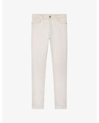 Reiss - Santorini Slim-fit Tapered-leg Stretch-cotton Jeans - Lyst