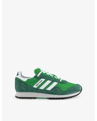 adidas - New York Suede And Mesh Low-Top Trainers - Lyst