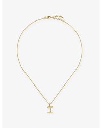 Missoma - Curly Molten Mini Initial I 18Ct Vermeil Necklace - Lyst