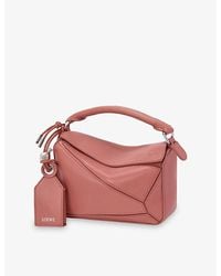 Loewe - Featherlight Puzzle Mini Leather Top-Handle Bag - Lyst