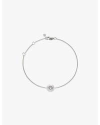 Monica Vinader - June Birthstone Moonstone And Sterling- Bracelet - Lyst