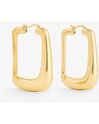 Jacquemus - Les Boucles Ovalo Gold-tone Hoop Earrings - Lyst