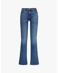 7 For All Mankind - Bootcut Soho Flared-Leg Mid-Rise Stretch-Denim Jeans - Lyst