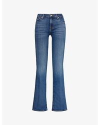 7 For All Mankind - Bootcut Soho Flared-leg Mid-rise Stretch-denim Jeans - Lyst