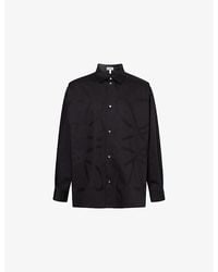 Loewe - Anagram Long-Sleeve-Cotton Shirt - Lyst