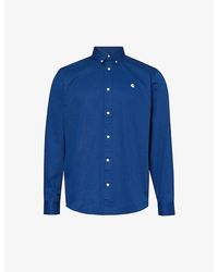 Carhartt - Madison Brand-embroidered Cotton-twill Shirt - Lyst