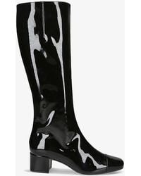 CAREL PARIS - Malaga Patent-leather Heeled Knee-high Boots - Lyst