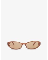 Le Specs - Popalicious Oval-Frame Sunglasses - Lyst