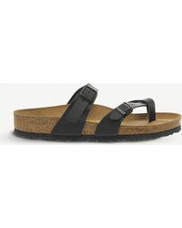 birkenstock mayari double strap scissor toe sandals