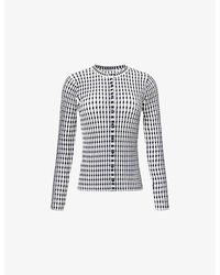 Jonathan Simkhai - Gracen Gingham-Knit Cardigan - Lyst