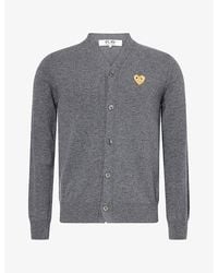 COMME DES GARÇONS PLAY - Heart Motif-Logo Wool Cardigan - Lyst