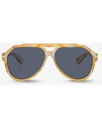 Dolce & Gabbana - Dg4452 Aviator Acetate Sunglasses - Lyst