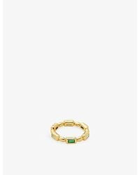 Missoma - Molten 18Ct Plated Brass Stacking Ring - Lyst