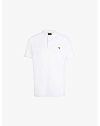 Paul Smith - Zebra-Embroidered Cotton-Piqué Polo Shirt - Lyst