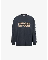 Fear Of God - Relaxed-Fit Long-Sleeves Cotton-Jersey T-Shirt - Lyst