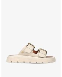Carvela Kurt Geiger - Pavilion Buckle-Strap Leather Sandals - Lyst