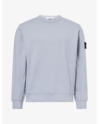 Stone Island - Compass-Badge Crew-Neck Cotton Jumper - Lyst