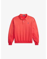 Polo Ralph Lauren - Oversized Logo-Embroidered Cotton-Jersey Polo - Lyst