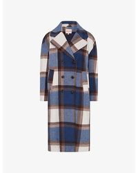 OMNES - Tina Checked Woven Coat - Lyst