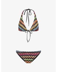 Missoni - Zigzag Raschel-Knit Bikini Set - Lyst