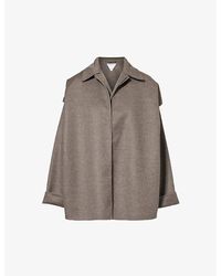 Bottega Veneta - Single-breasted Notched-lapel Regular-fit Wool And Cashmere-blend Coat - Lyst